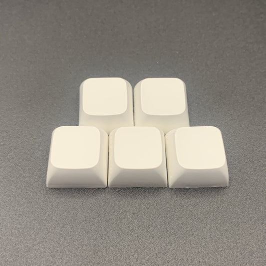 XDA White Blank 1U PBT Keycaps (5 pack)
